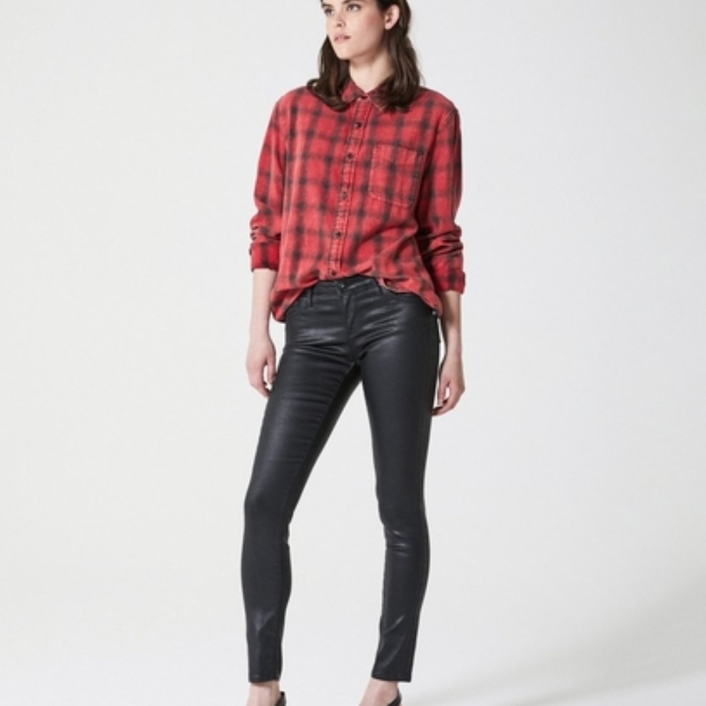 AG Jeans The Legging Ankle in Leatherette NWT